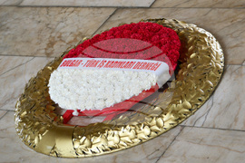 Турция - Анкара - българска делегация - Мавзолей на Ататюрк - почит