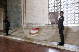 Турция - Анкара - българска делегация - Мавзолей на Ататюрк - почит