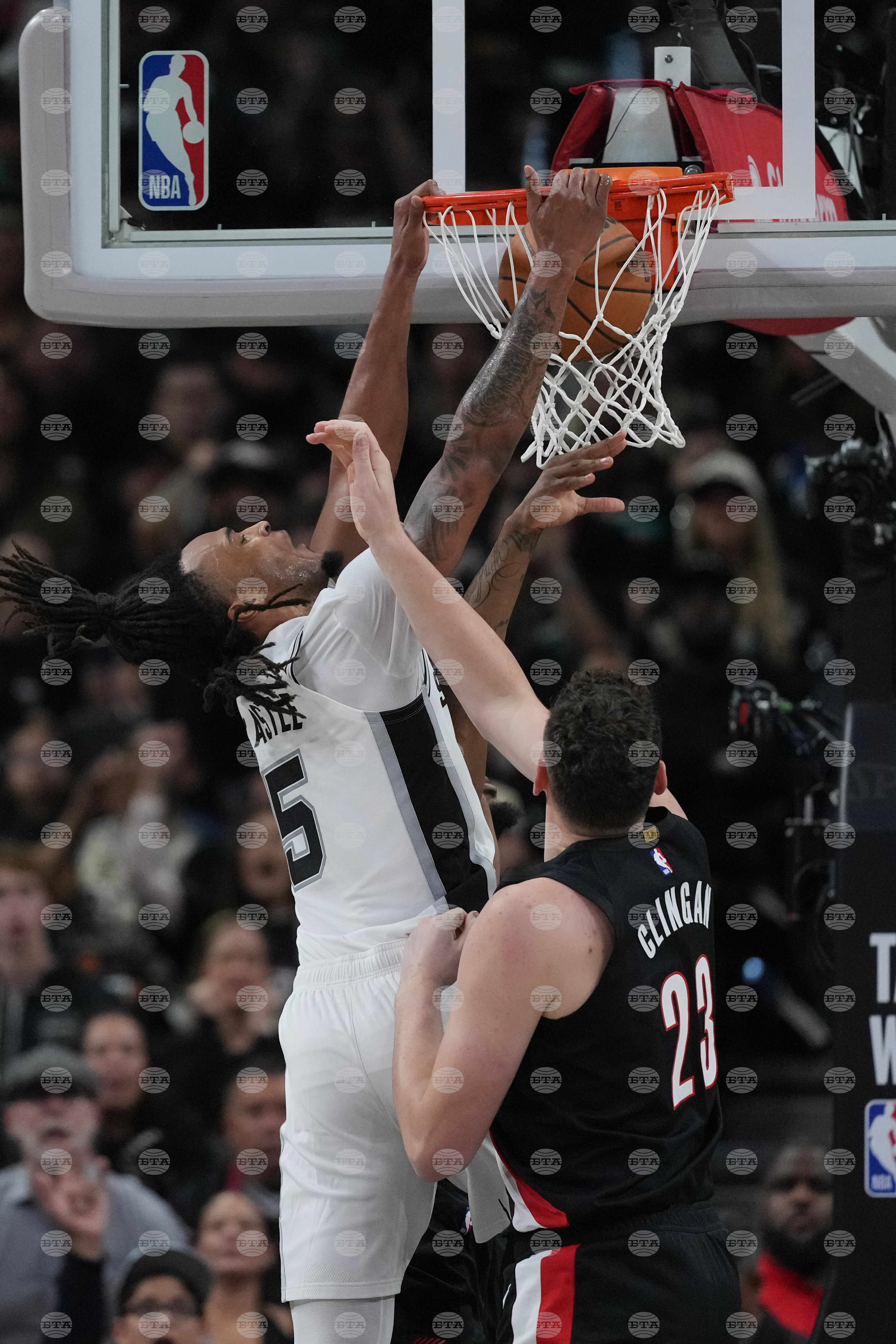 Trail Blazers Spurs Basketball