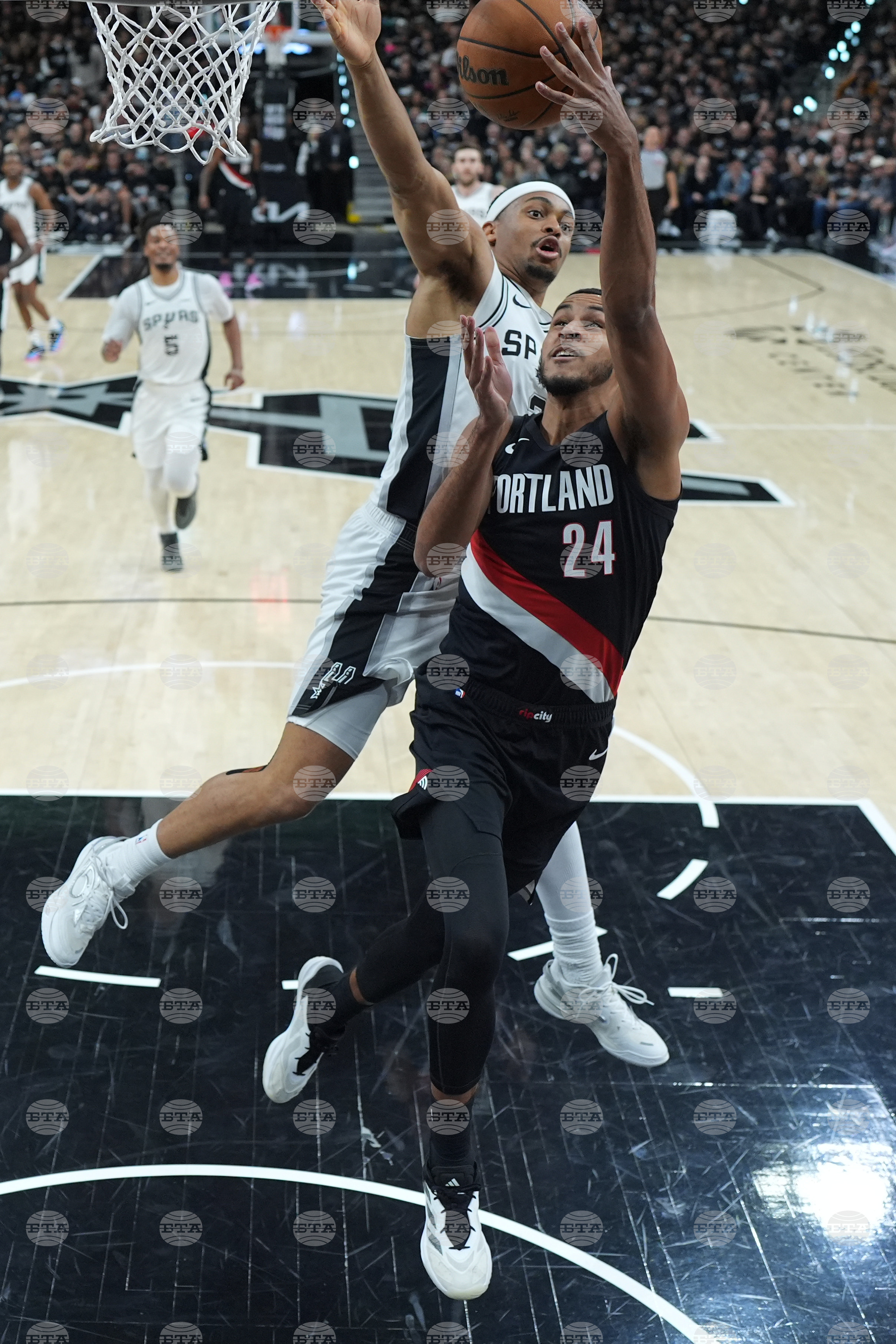 Trail Blazers Spurs Basketball