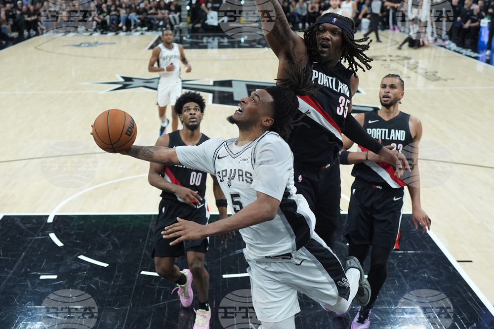 Trail Blazers Spurs Basketball