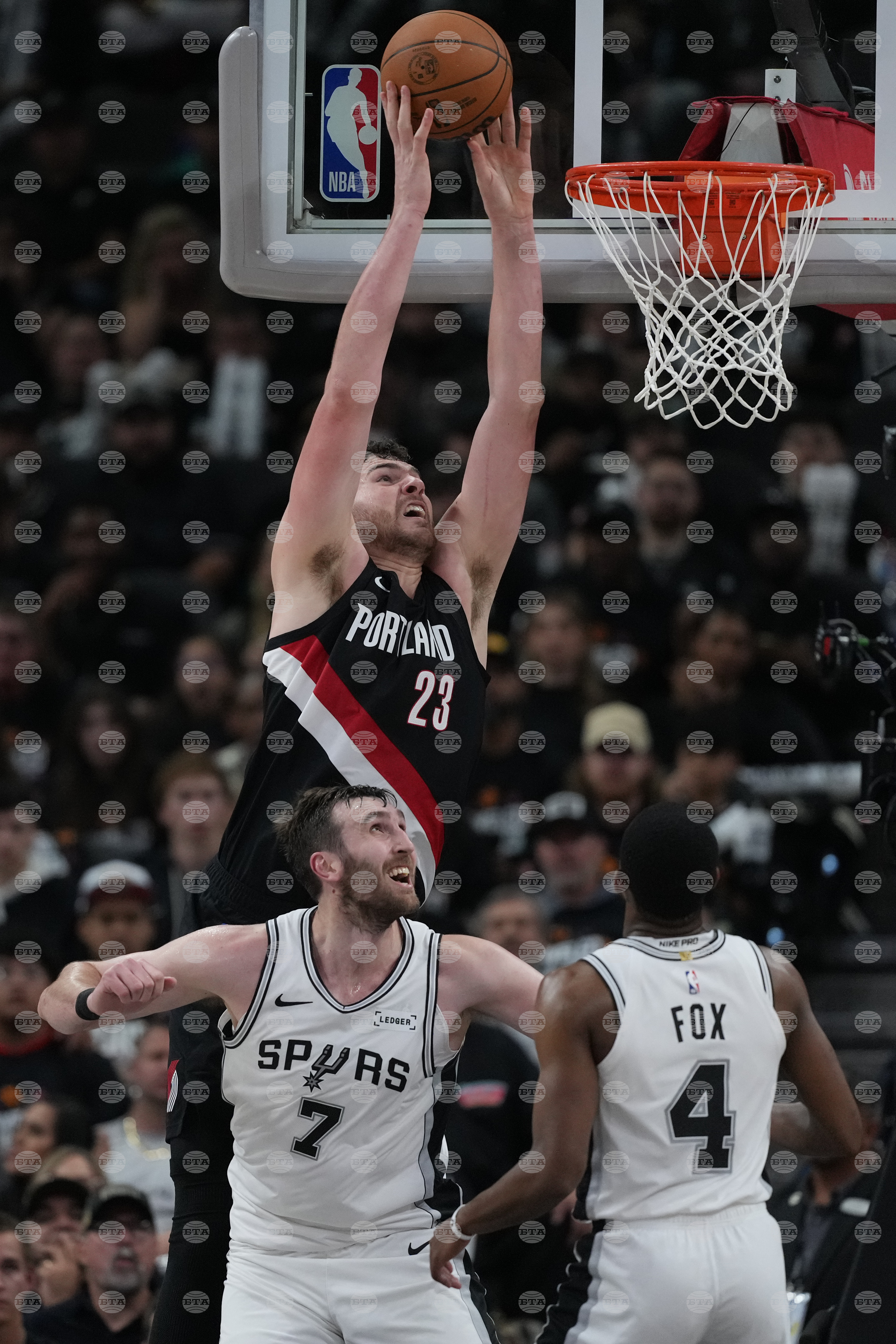 Trail Blazers Spurs Basketball