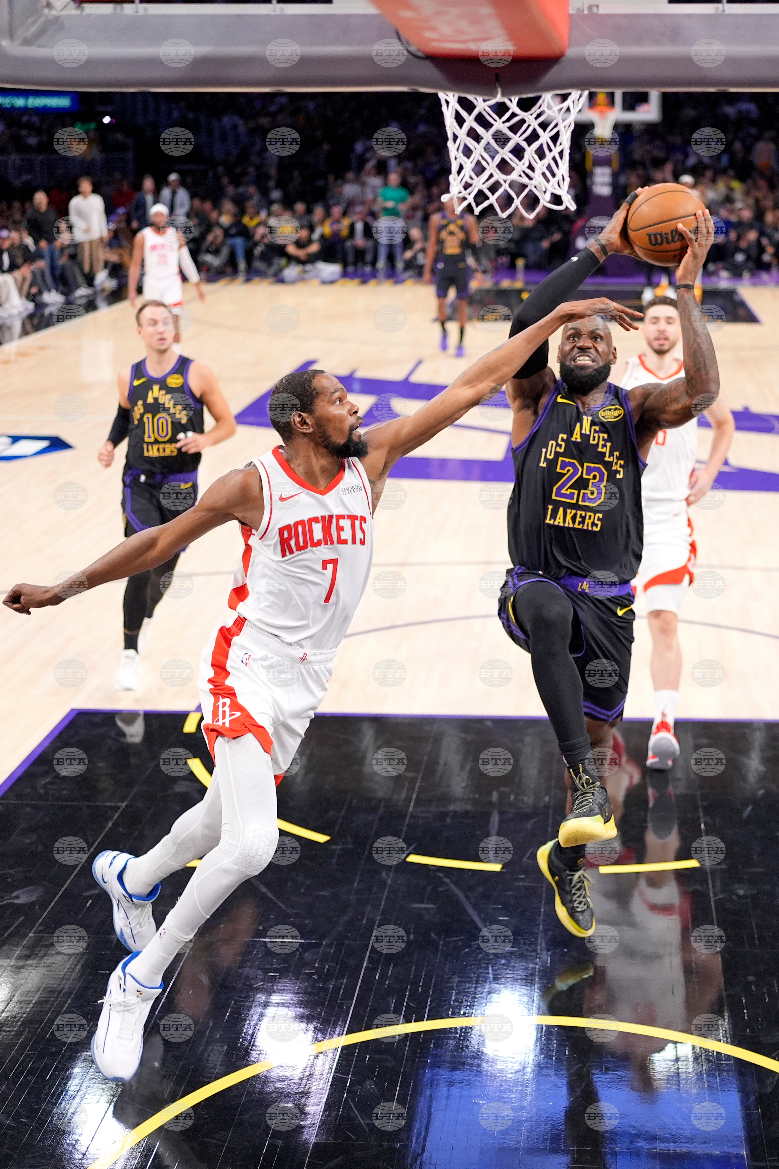 Rockets Lakers Basketball