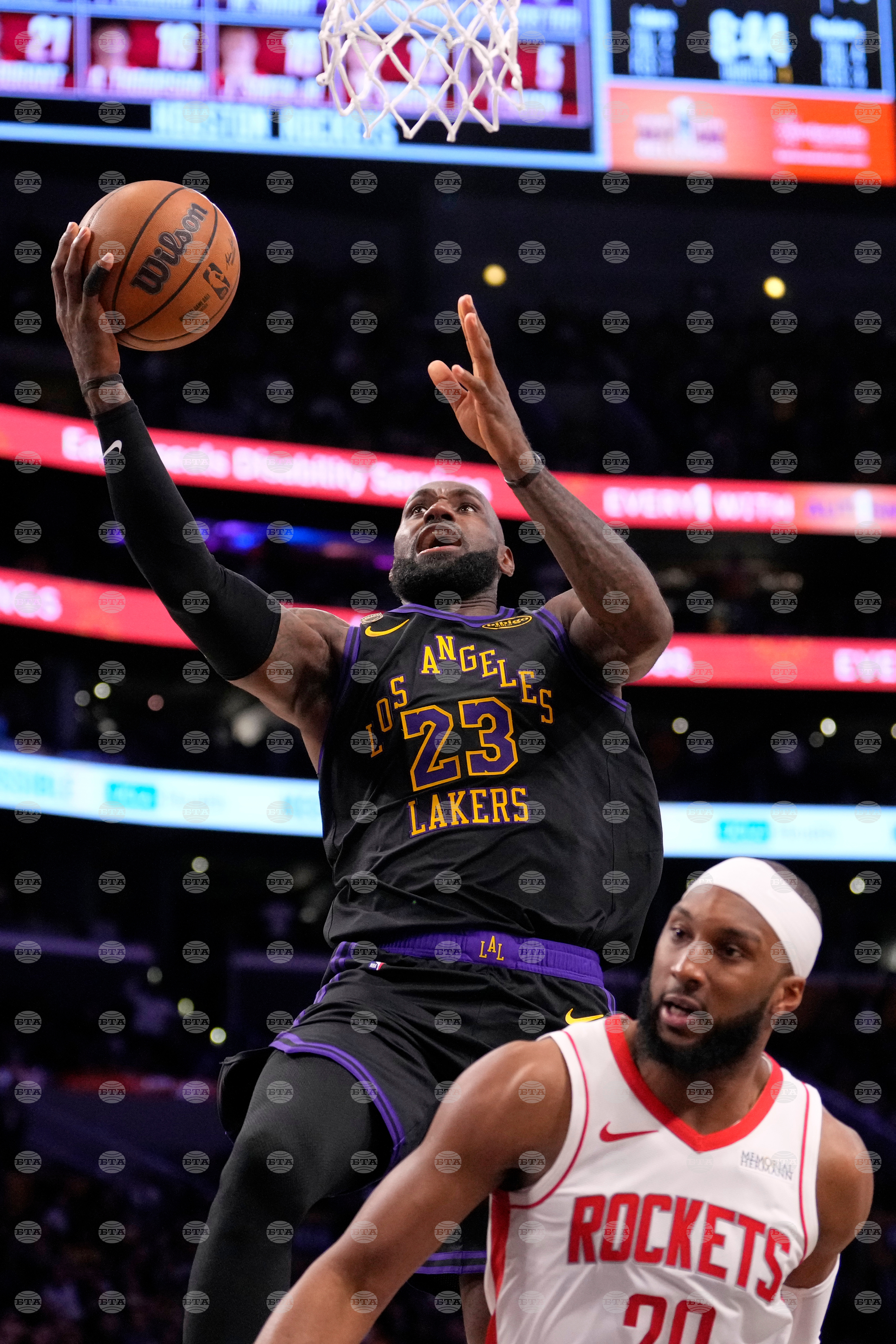 Rockets Lakers Basketball