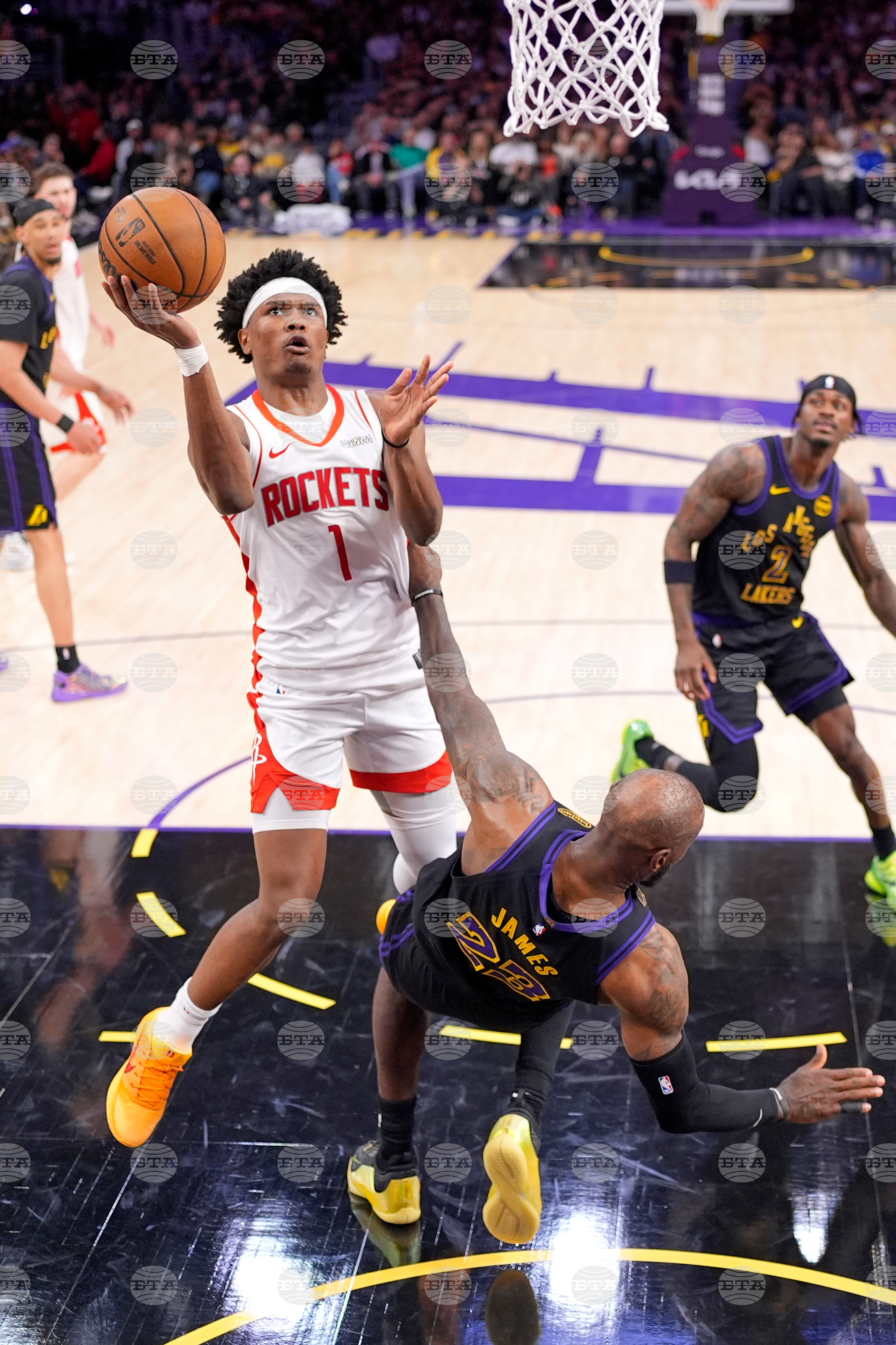 Rockets Lakers Basketball