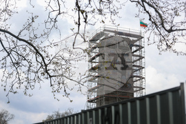 Княжеска градина  - скеле - демонтиране