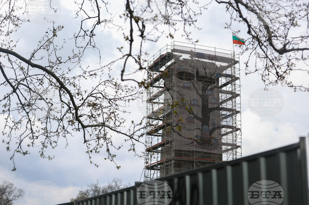 Княжеска градина  - скеле - демонтиране