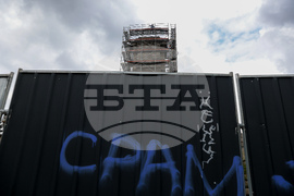 Княжеска градина  - скеле - демонтиране