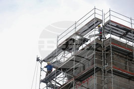 Княжеска градина  - скеле - демонтиране