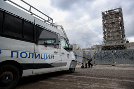 Княжеска градина  - скеле - демонтиране