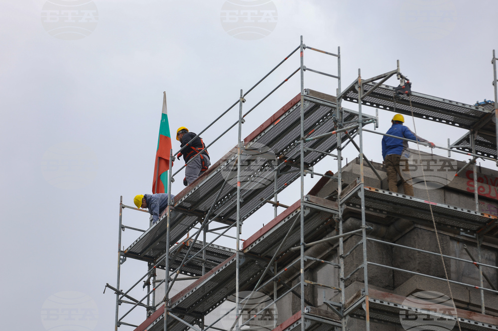 Княжеска градина  - скеле - демонтиране