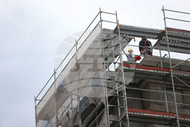 Княжеска градина  - скеле - демонтиране