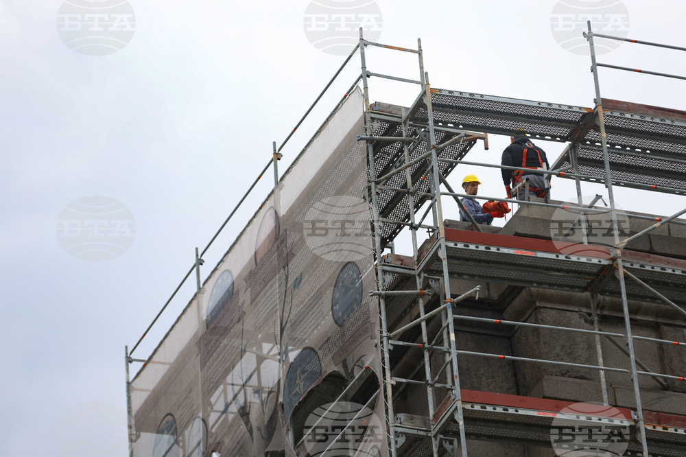 Княжеска градина  - скеле - демонтиране