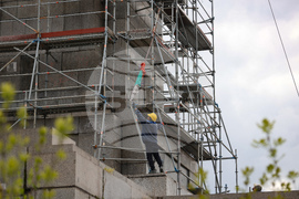 Княжеска градина  - скеле - демонтиране