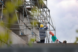 Княжеска градина  - скеле - демонтиране