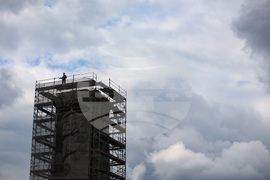 Княжеска градина  - скеле - демонтиране