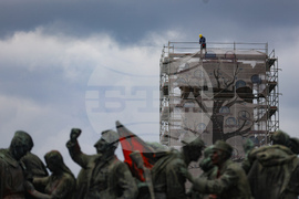Княжеска градина  - скеле - демонтиране