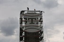 Княжеска градина - скеле - демонтиране