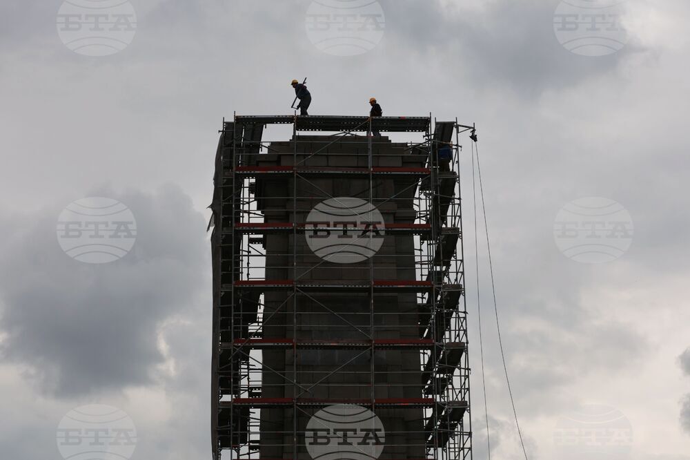 Княжеска градина - скеле - демонтиране