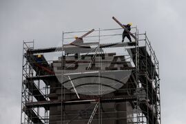 Княжеска градина - скеле - демонтиране