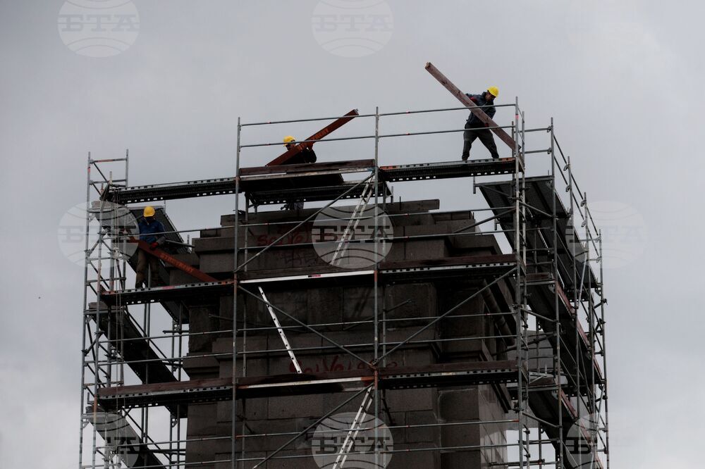 Княжеска градина - скеле - демонтиране