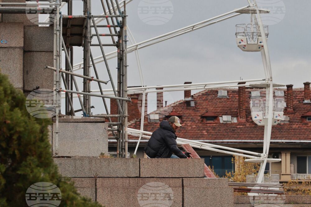 Княжеска градина - скеле - демонтиране