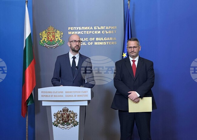 Министерски съвет - Георги Клисурски - Иван Христанов - брифинг