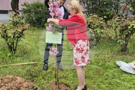 Гоце Делчев - Детска градина „Джани Родари“ - засаждане на юбилейно дърво