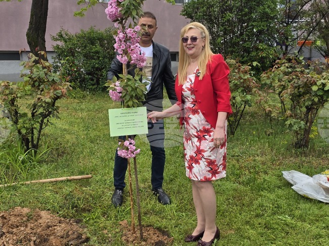 Гоце Делчев - Детска градина „Джани Родари“ - засаждане на юбилейно дърво