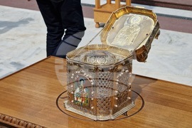 Румъния - манастир „Пантократор“- честната глава на свети Георги