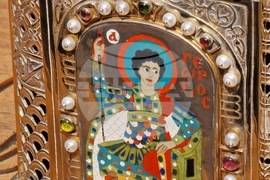 Румъния - манастир „Пантократор“- честната глава на свети Георги