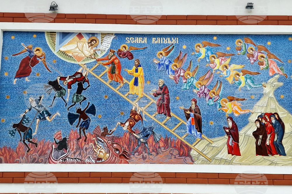 Румъния - Драганещ-Влашка - поклонение пред Честната глава на Свети Георги Победоносец