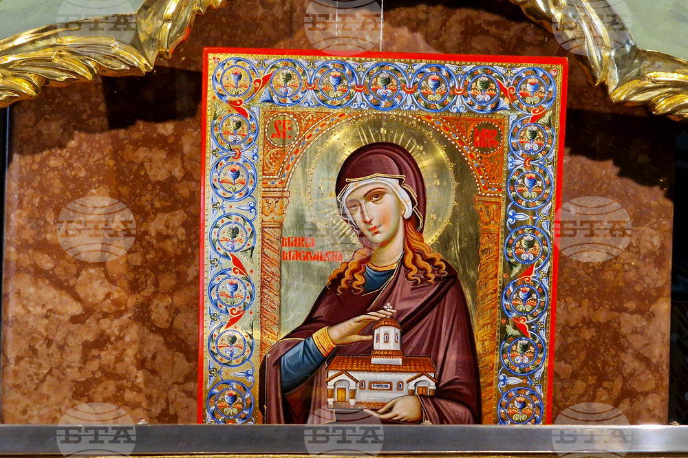 Румъния - Драганещ-Влашка - поклонение пред Честната глава на Свети Георги Победоносец