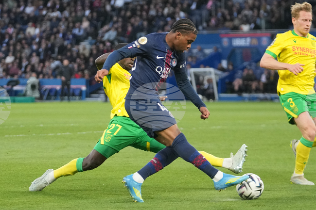 Пари Сен Жермен постигна домакински успех срещу Нант в Лига 1