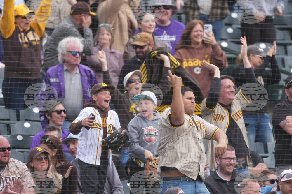 Padres Rockies Baseball