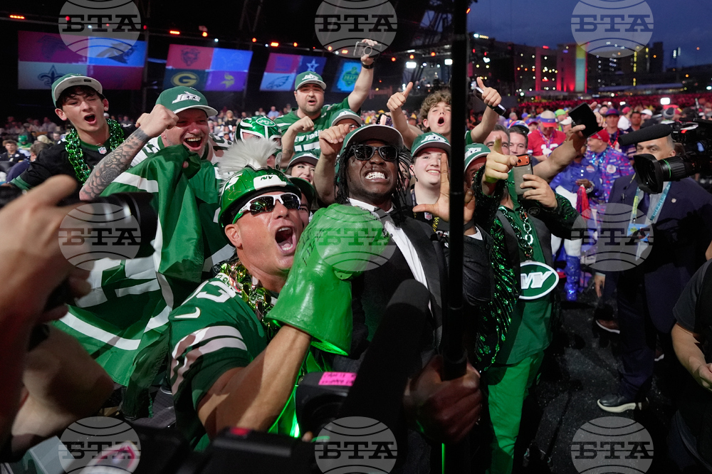 APTOPIX NFL Draft Football