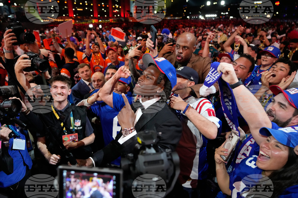 APTOPIX NFL Draft Football