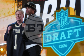 APTOPIX NFL Draft Football