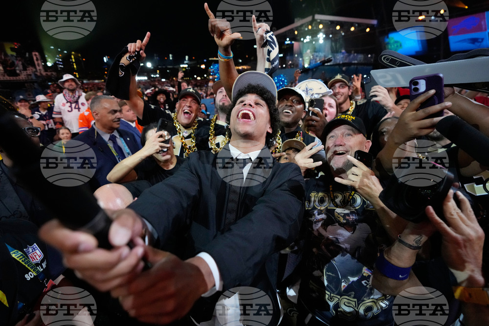 APTOPIX NFL Draft Football