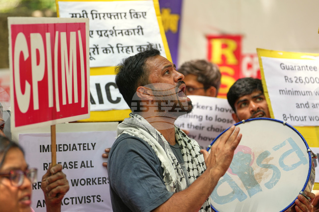 India Labor Protest