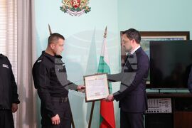 Бургас - Добромир Гюлев - Ивелин Арабаджиев - благодарствена грамота