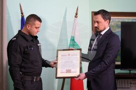 Бургас - Добромир Гюлев - Ивелин Арабаджиев - благодарствена грамота