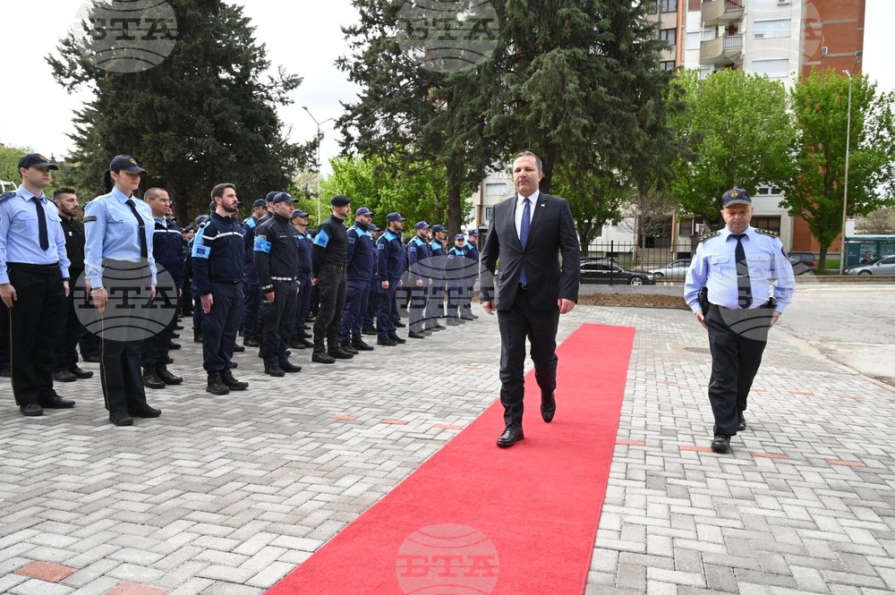 North Macedonia Interior Minister Spasovski Welcomes Frontex Police Officers