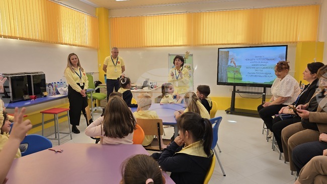 Открит урок на тема „Звуците в природата“ проведоха ученици от Първо ОУ „Св. св. Кирил и Методий“ в Гоце Делчев