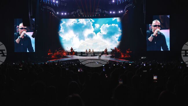 Italian Singer Eros Ramazzotti Performs in Bulgaria