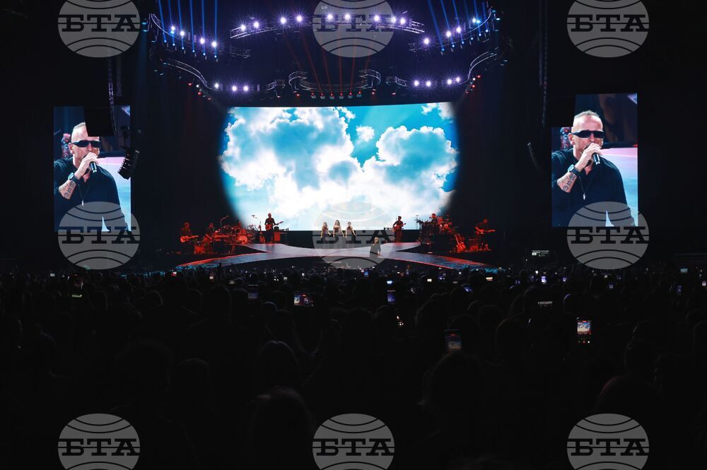 Italian Singer Eros Ramazzotti Performs in Bulgaria