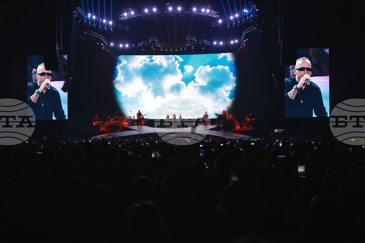 Italian Singer Eros Ramazzotti Performs in Bulgaria