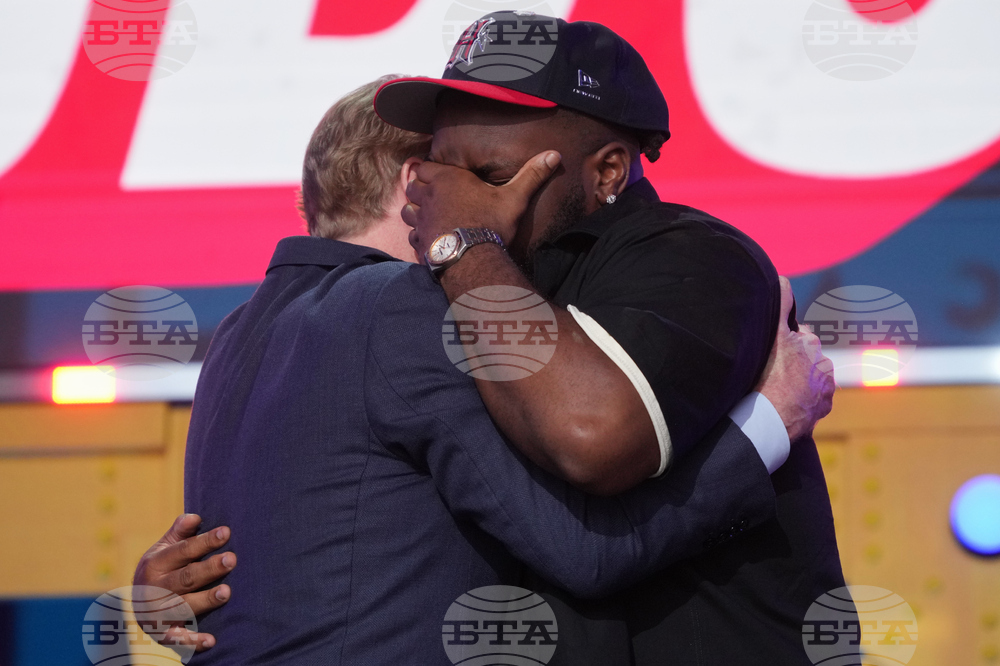 APTOPIX NFL Draft Football