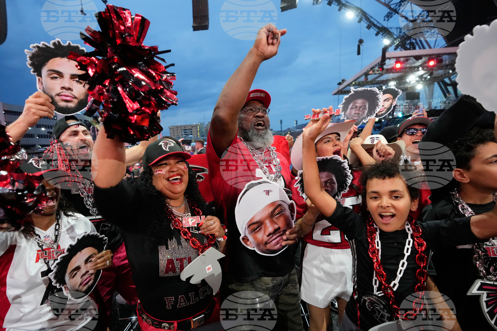 APTOPIX NFL Draft Football