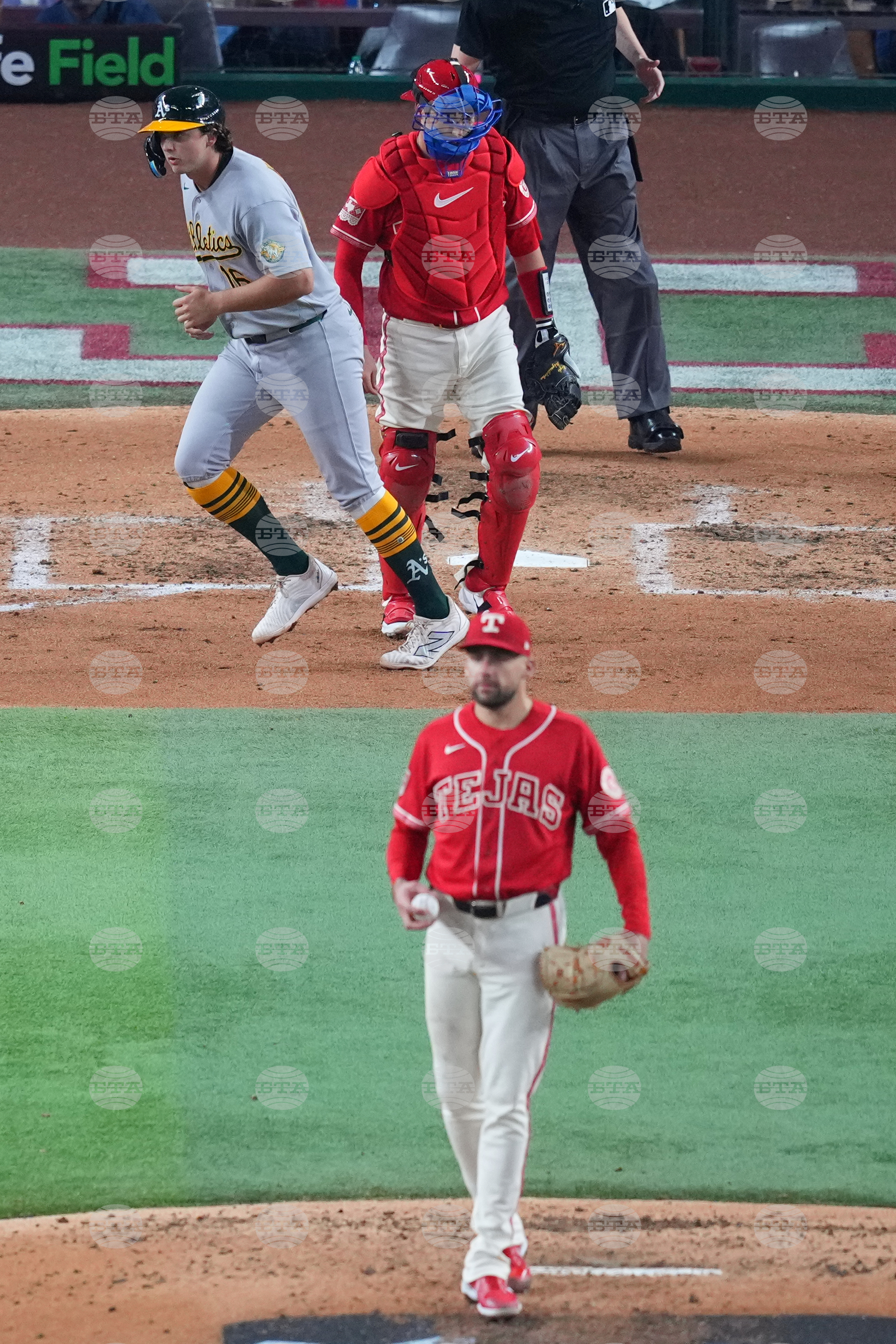 Athletics Rangers Baseball